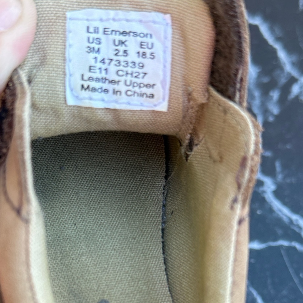 Tan Kids Shoes - Picture 3 of 4